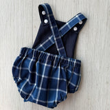 Blue Check Playsuit