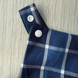 Blue Check Playsuit