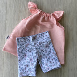 Pink Linen Swing top