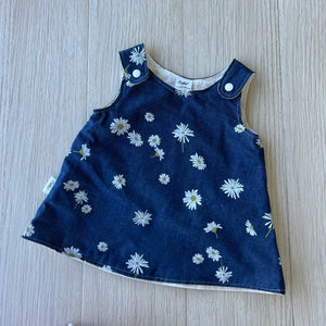 Daisy Denim Pinafore Dress