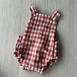 Rust Gingham Playsuit