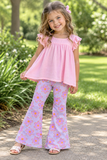 Pink Floral Flairs