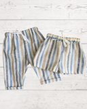 Linen stripe Harems