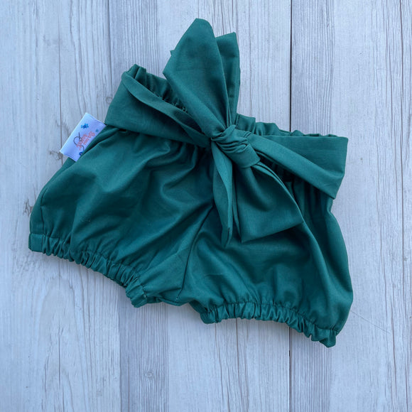 Christmas Green Ruffle shorts