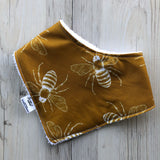 Mustard Bees Bib