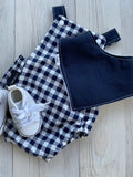 Navy Gingham Playsuit