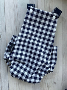 Navy Gingham Playsuit