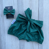 Christmas Green Ruffle shorts