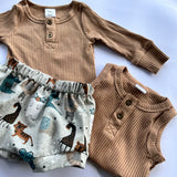 Grey Jungle animal Shorties