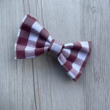 Gingham Fabric Bow