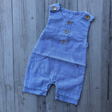 Pinstripe Navy Overalls