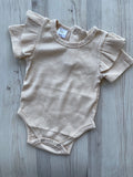 Cream flutter ribbed onesies